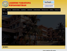 Tablet Screenshot of lakshminarayanaschool.com
